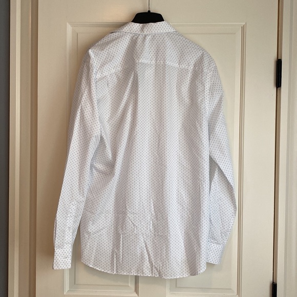 Men’s Crisp White Shirt w pattern from Stitch Fix L - Picture 2 of 6